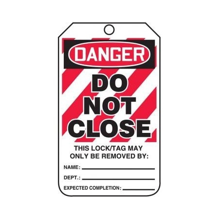 OSHA DANGER SAFETY TAG DO NOT CLOSE MLT428LTM